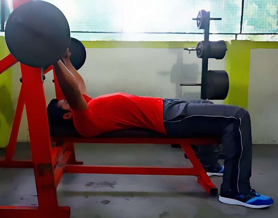 barbell press rack