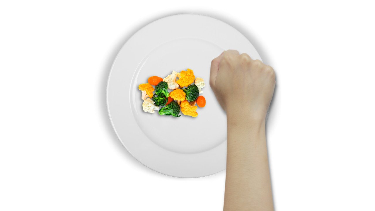how to measure veggie portions with your hand