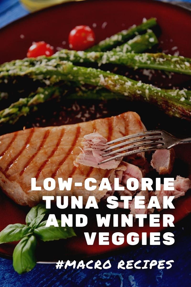Low-Calorie Tuna Steak and Winter Veggies
