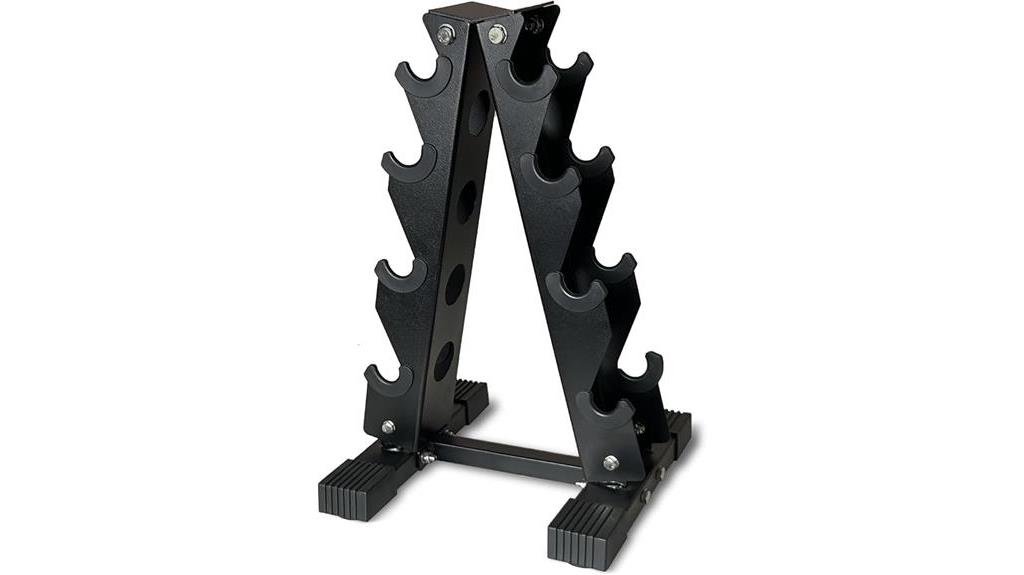 a frame dumbbell storage stand