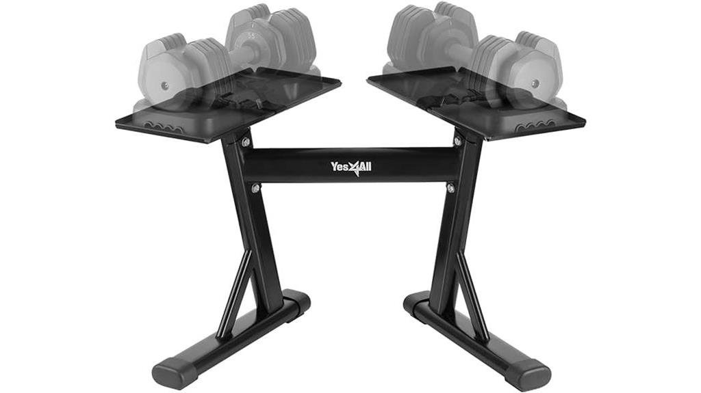 adjustable dumbbell stand rack