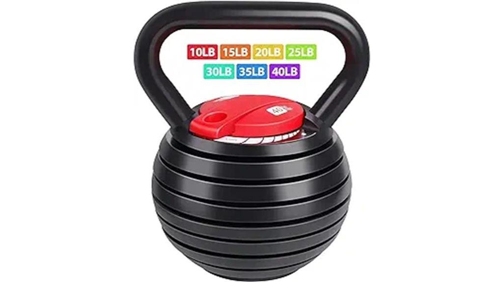 adjustable kettlebell weight set