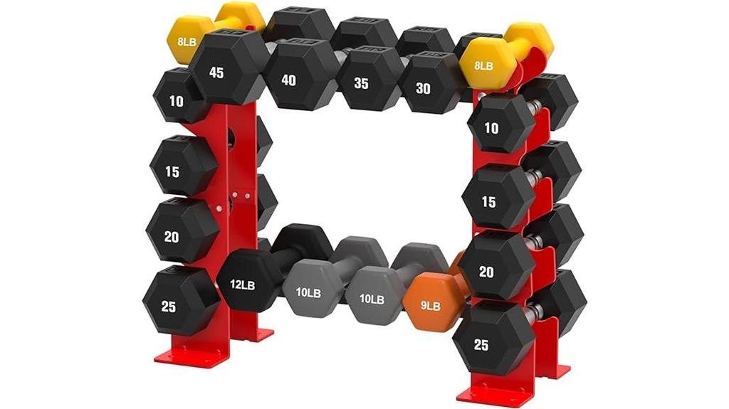 home gym dumbbell rack