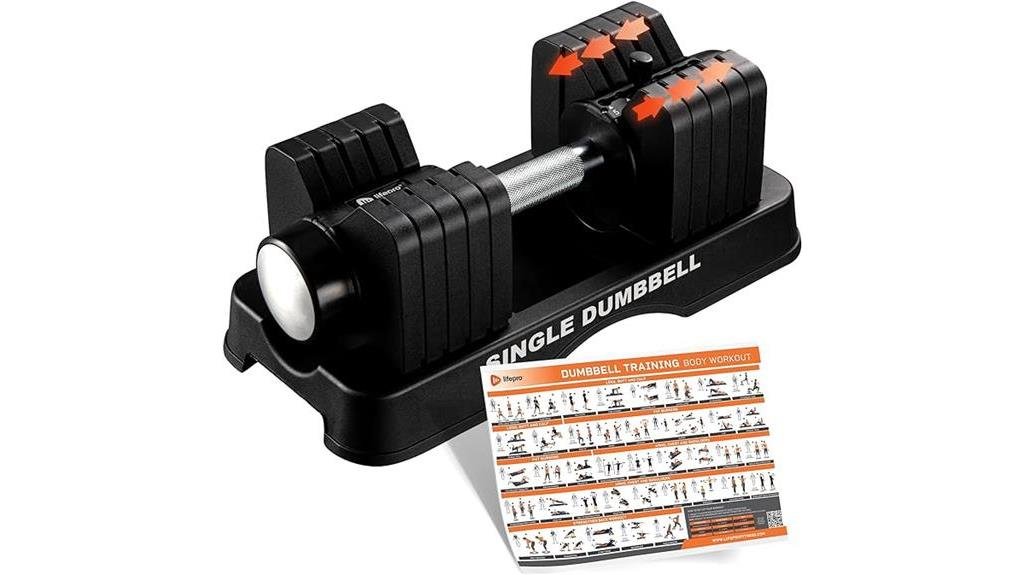 versatile adjustable dumbbells set