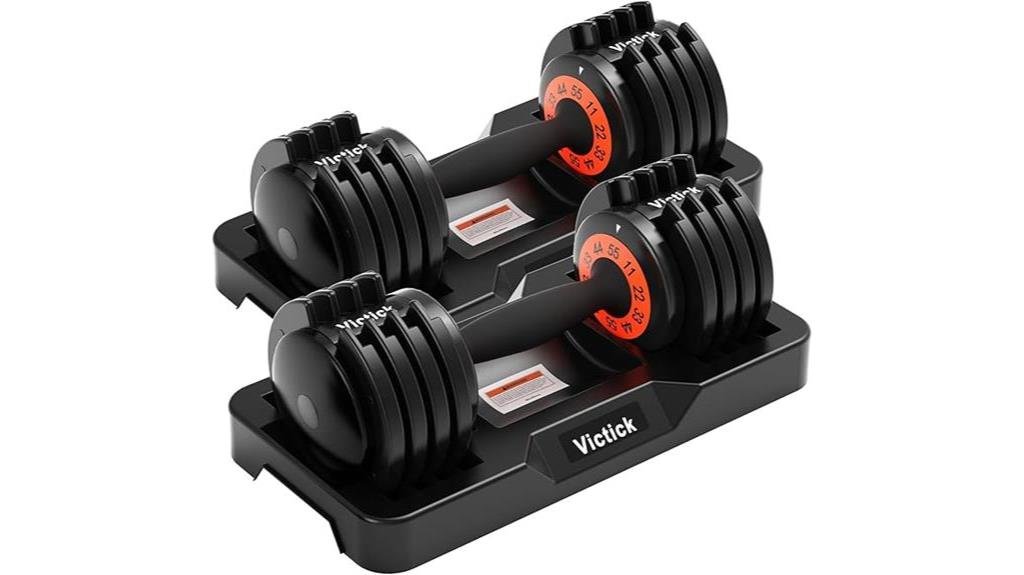 versatile adjustable dumbbells set