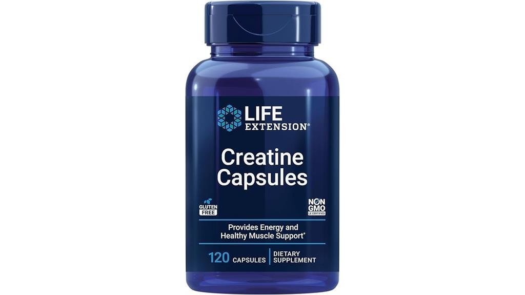 creatine monohydrate supplement capsules