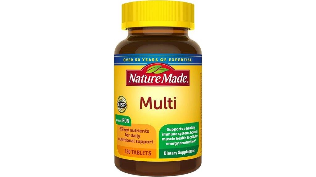 daily multivitamin with iron