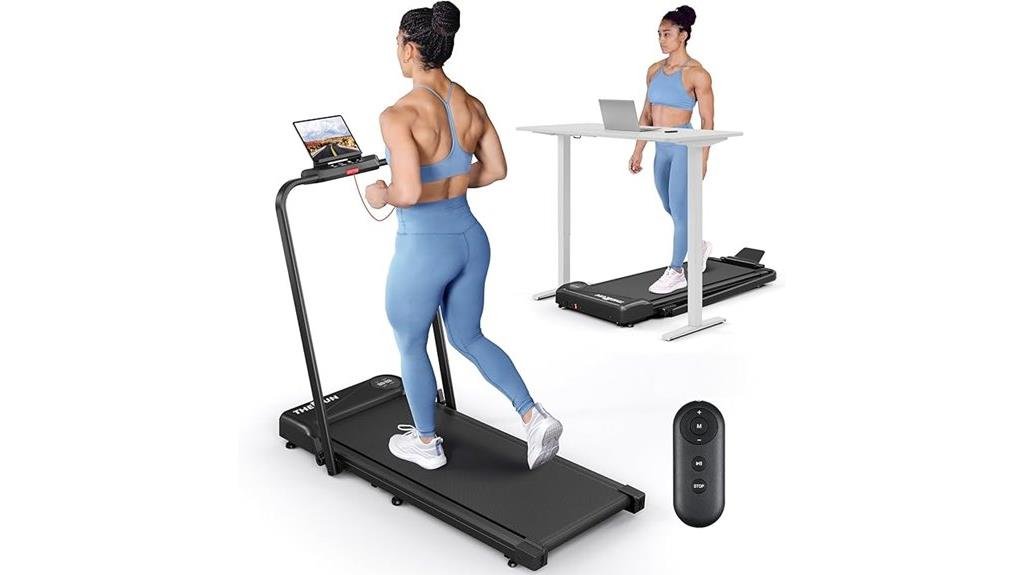 foldable treadmill with remote