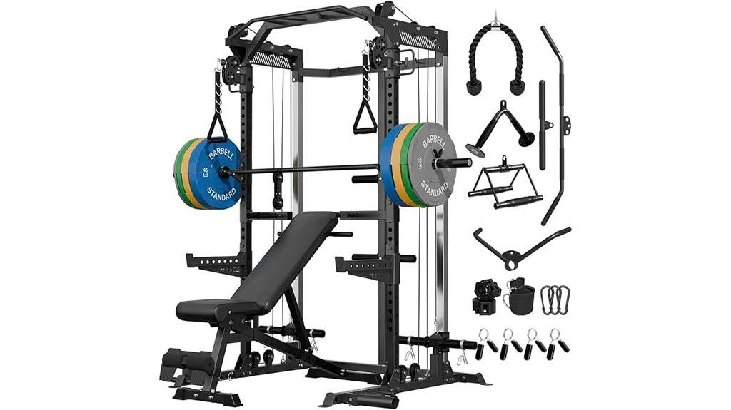 heavy duty squat rack system