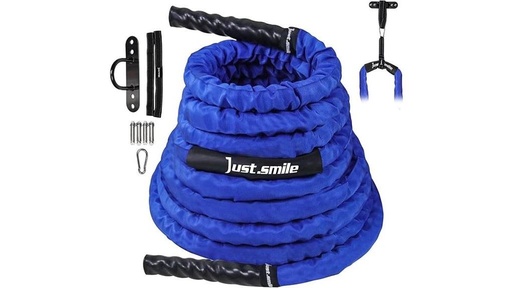 home gym battle ropes
