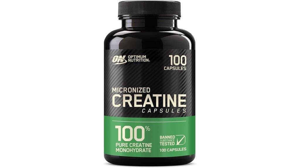 micronized creatine capsules supplement