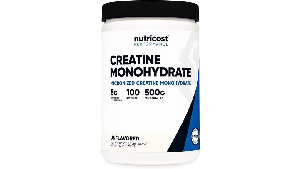 micronized creatine powder supplement