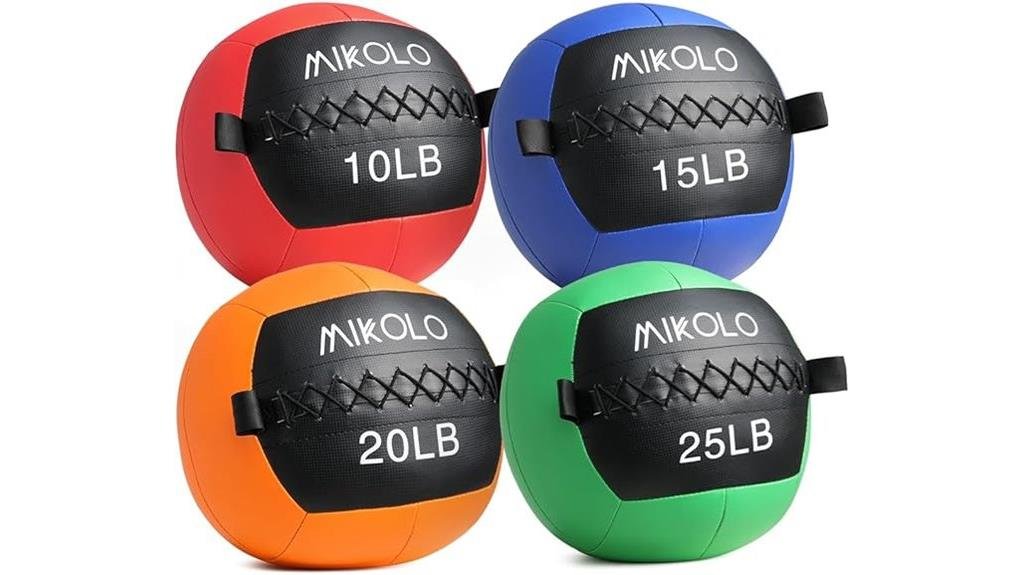 multi weight medicine ball set