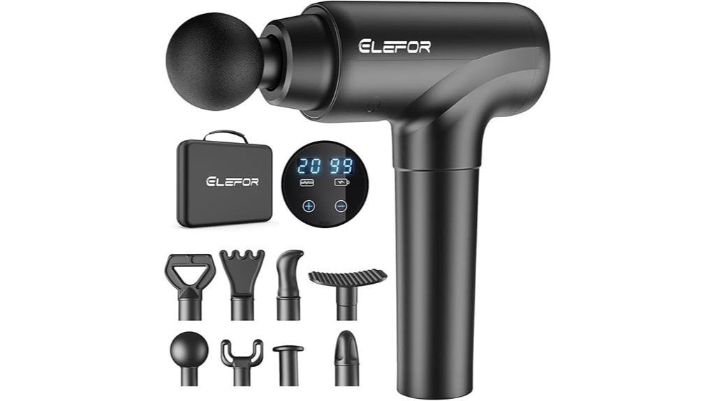 percussion massager with versatility