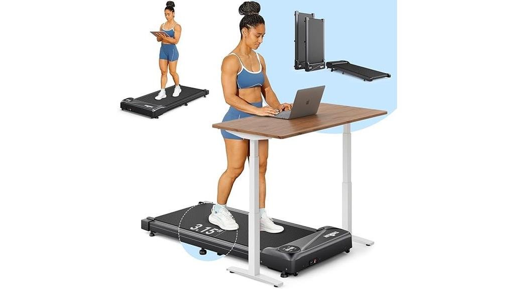 portable treadmill with remote