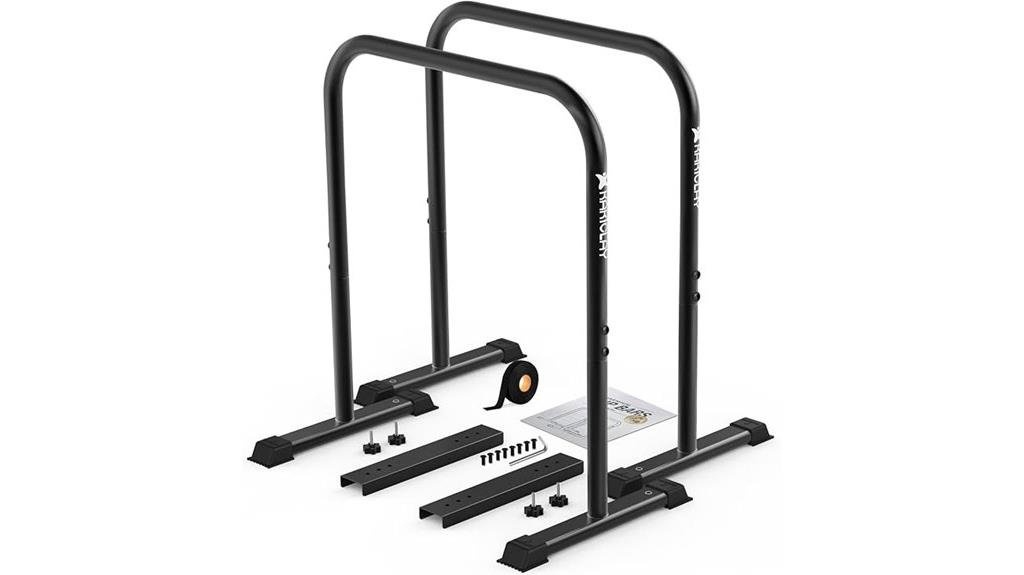 premium adjustable dip bars