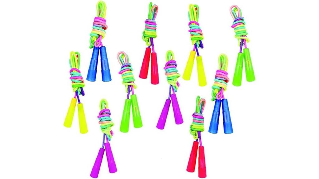 rainbow jump ropes set