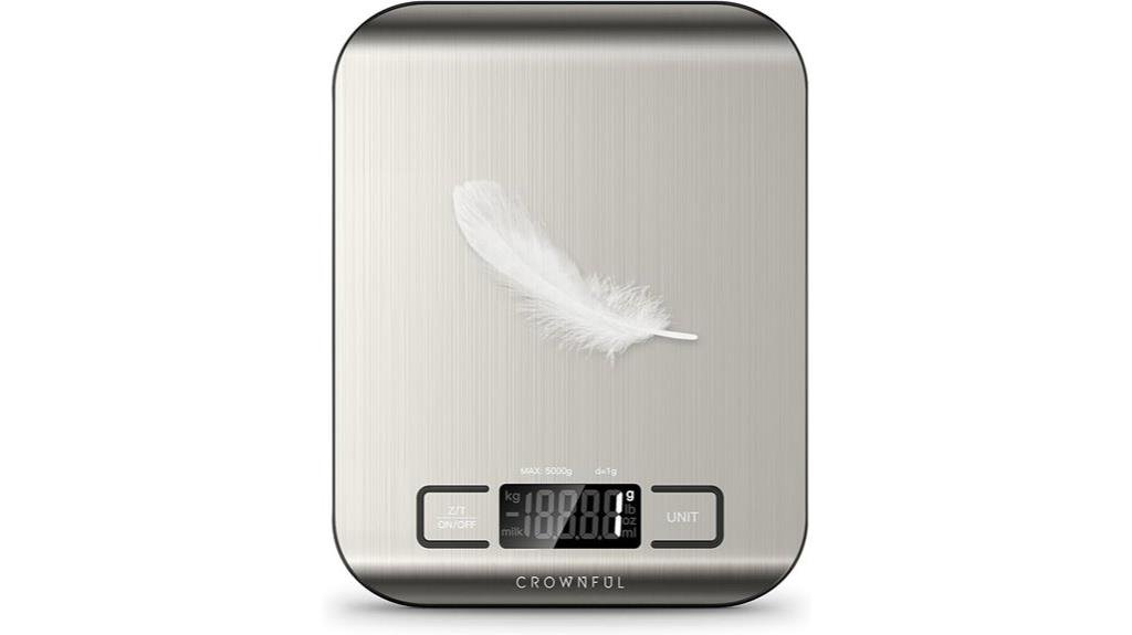 stainless steel food scale