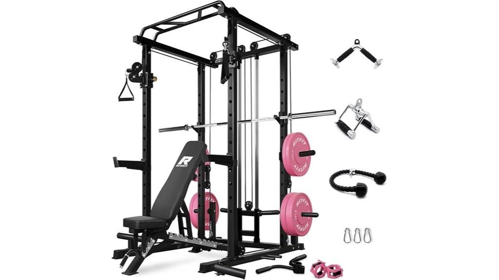 versatile squat rack system