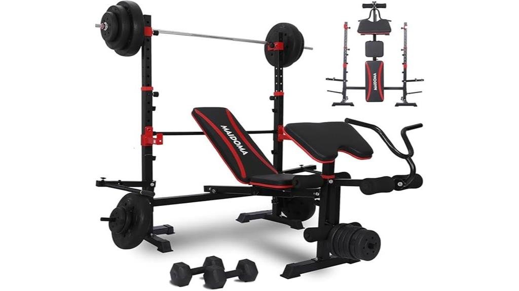 versatile weight bench set