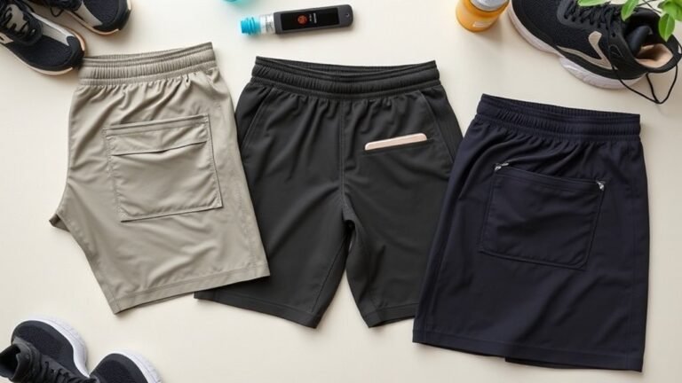 comfortable gym shorts with pockets